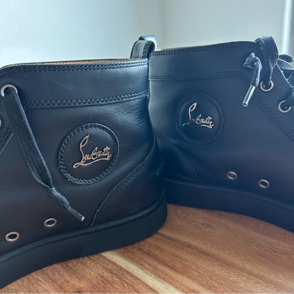 Christian Louboutin Black and Red Sneakers - Picture 7 of 11